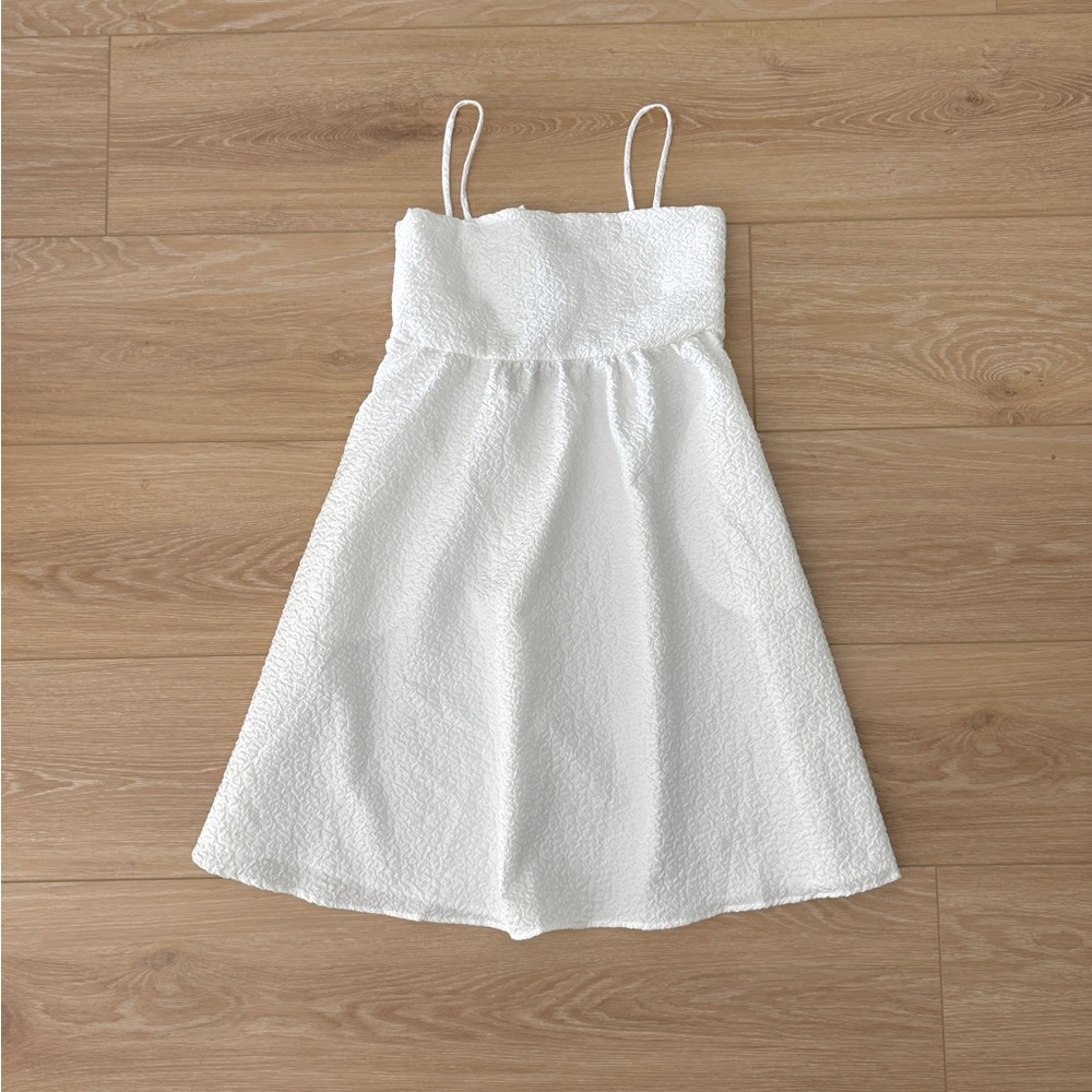 Ivory Babydoll Mini Dress